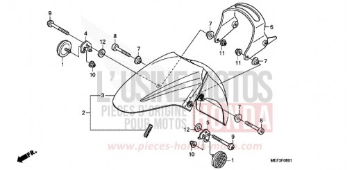 FRONT FENDER (FJS400D9/FJS400A) FJS400A9 de 2009